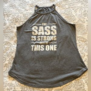 Fun tank Large cotton/poly blend